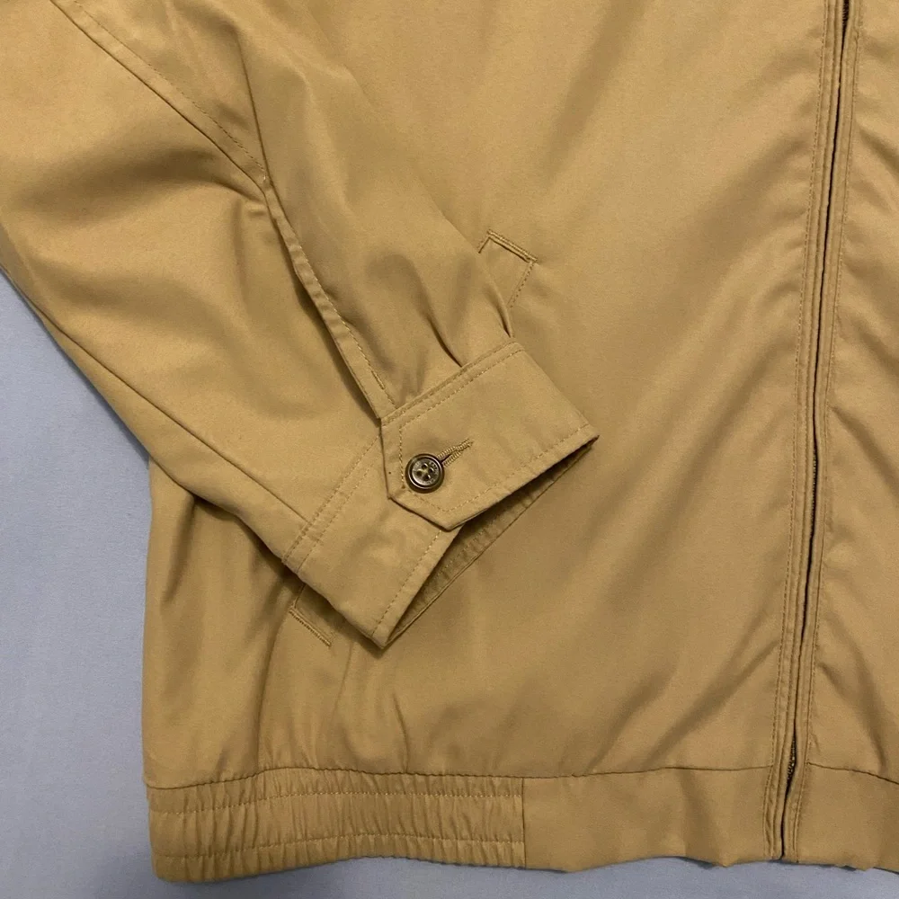 Polo Ralph Lauren Men’s Bi-Swing Jacket Windbreaker Khaki Tan Brown Large - Picture 2 of 14